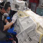 上に積層していきました